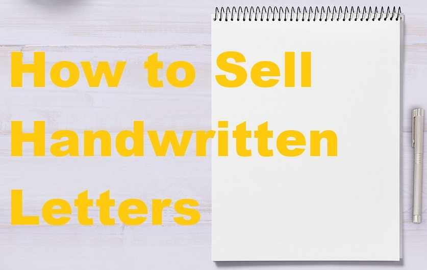 How to Sell Handwritten Letters