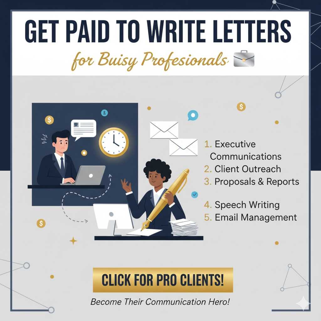 Get Paid to Write Letters for Busy Professionals