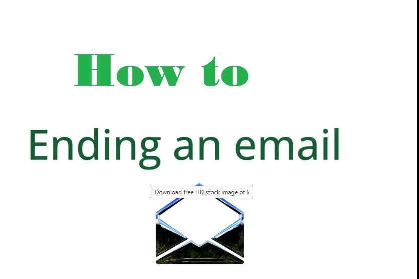 How to End an Email